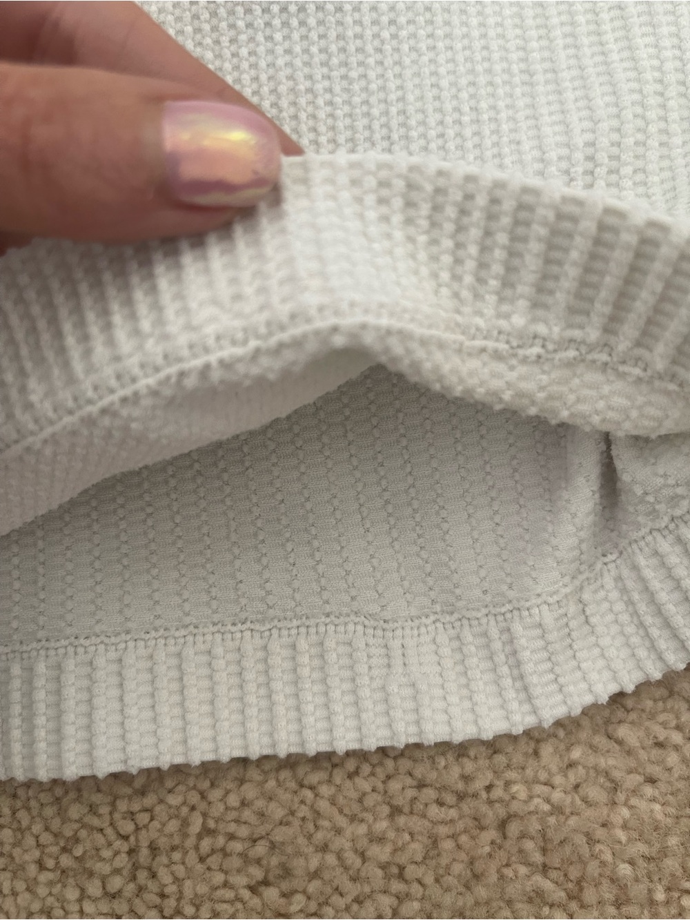 Free people clean slate Henley tank ivory m/l GUC - Picture 6 of 7